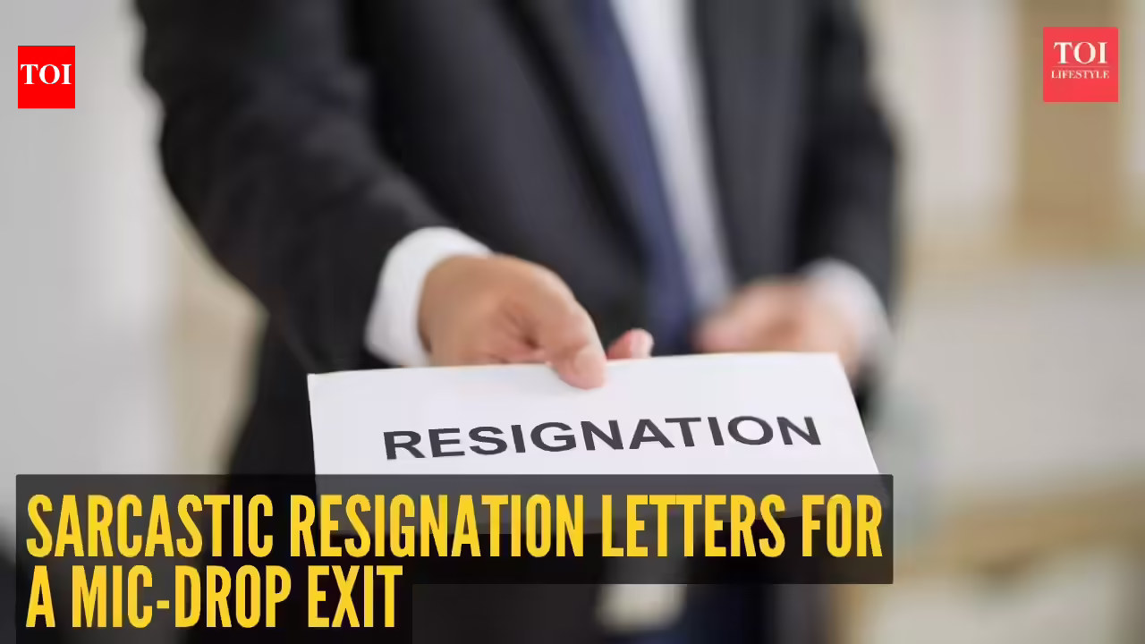 Fed up at work? 5 sarcastic resignation letters for a mic-drop exit
